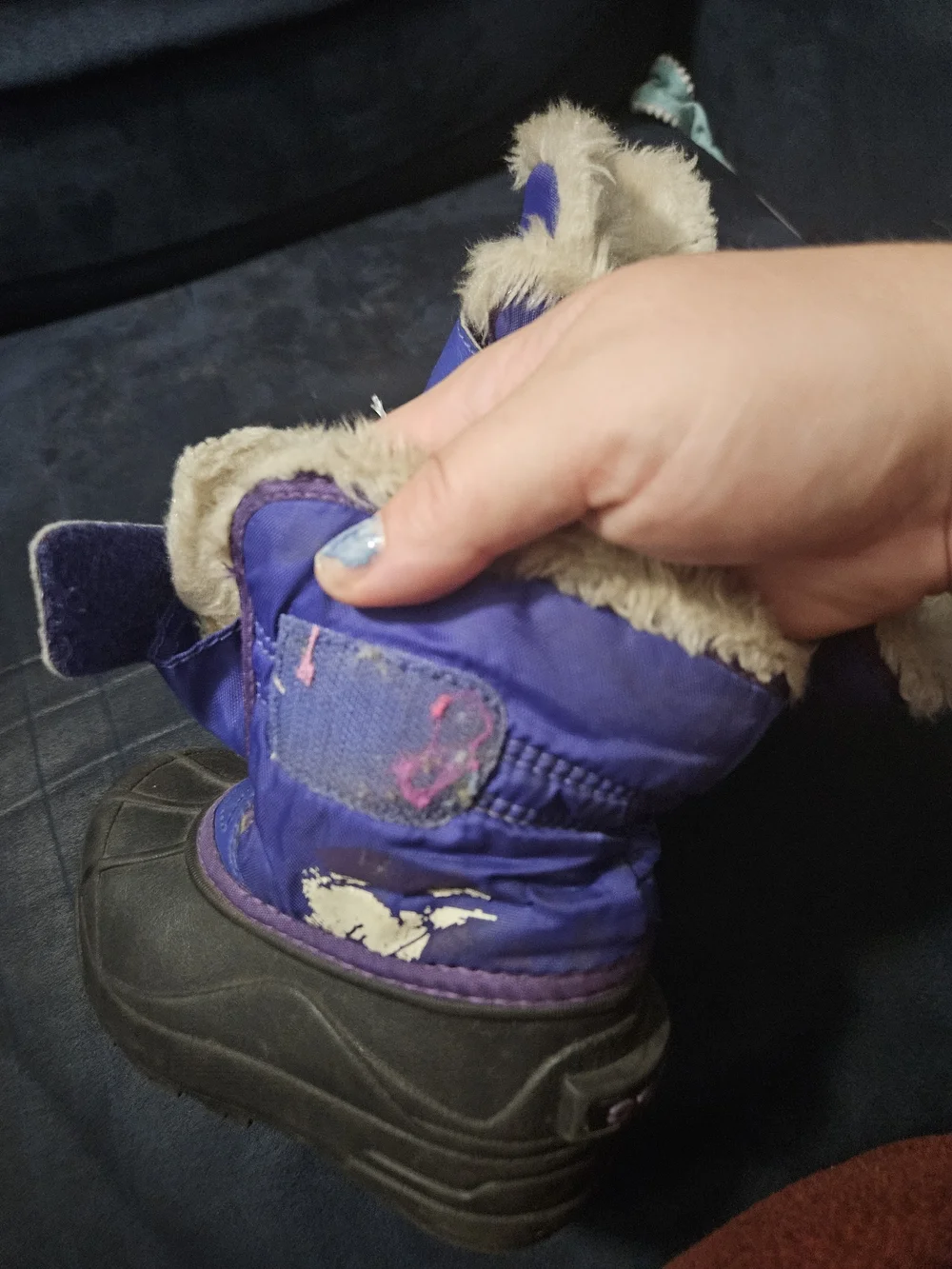 Sorel Kids Purple Winter Boots with Faux Fur